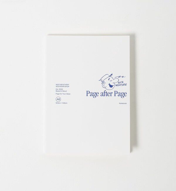 NICE WEATHER「＜NICE WEATHER＞ノートブック」|ステーショナリー|WHITE