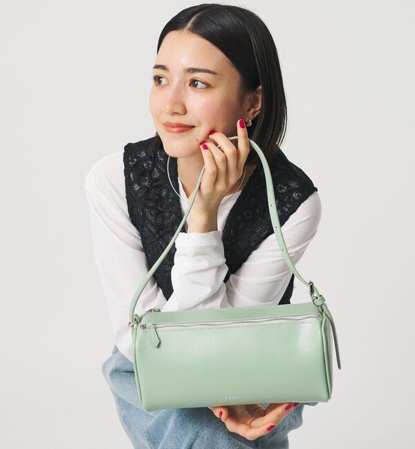 BEAUTY&YOUTH UNITED ARROWS「＜YAHKI＞スクエア ダブルジップ ショルダーバッグ」|ショルダー・メッセンジャー|LIME