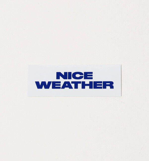 NICE WEATHER「＜NICE WEATHER＞ロゴステッカー 3P セット」|ステーショナリー|