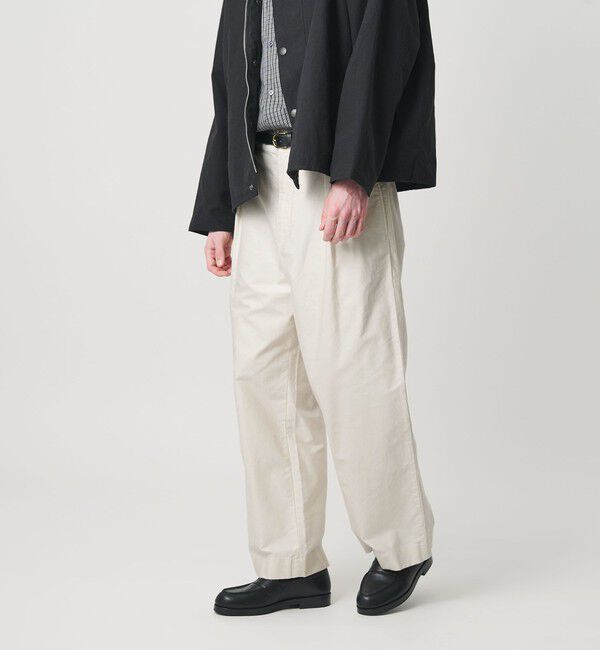 BEAUTY&YOUTH UNITED ARROWS「GIZA モールスキン 2タック パンツ NO.10」|チノ|