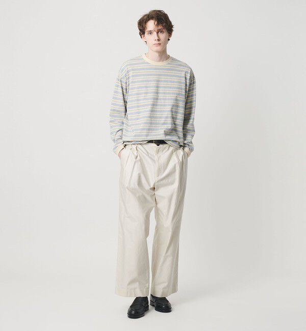 BEAUTY&YOUTH UNITED ARROWS「GIZA モールスキン 2タック パンツ NO.10」|チノ|