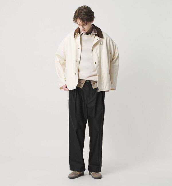 BEAUTY&YOUTH UNITED ARROWS「GIZA モールスキン 2タック パンツ NO.10」|チノ|