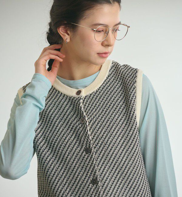 BEAUTY&YOUTH UNITED ARROWS「コットンポリエステル ジャガード 2WAYニットベスト  ウォッシャブル」|ベスト・ジレ|その他1