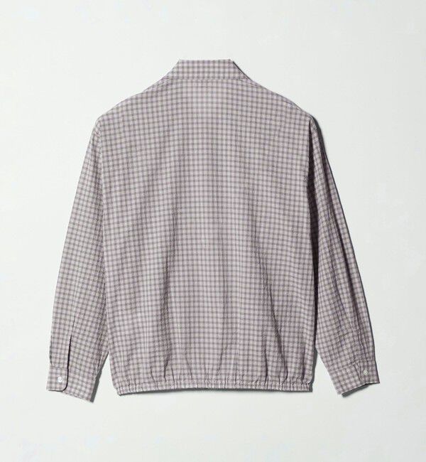 BEAUTY&YOUTH UNITED ARROWS「シャーリング チェック ジップシャツ」|シャツ・ブラウス|