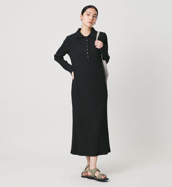 BEAUTY&YOUTH UNITED ARROWS「【WEB限定】ポロカラー リブワンピース」|ワンピース|