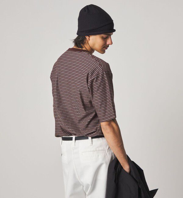 STEVEN ALAN「＜Steven Alan＞ オーガニックコットン ボーダー ショートスリーブ Tシャツ」|Tシャツ・カットソー|