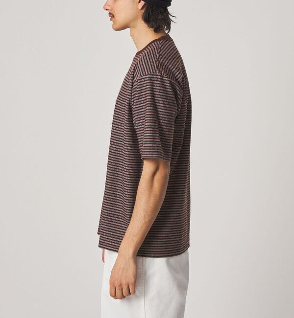 STEVEN ALAN「＜Steven Alan＞ オーガニックコットン ボーダー ショートスリーブ Tシャツ」|Tシャツ・カットソー|