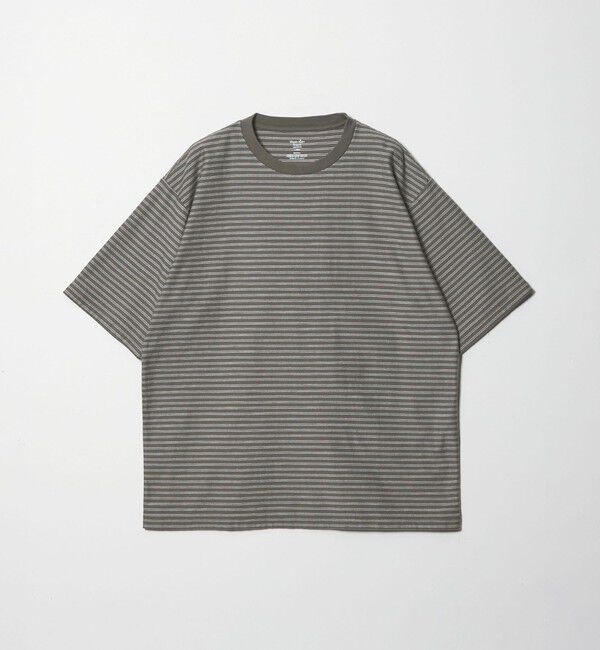 STEVEN ALAN「＜Steven Alan＞ オーガニックコットン ボーダー ショートスリーブ Tシャツ」|Tシャツ・カットソー|OLIVE