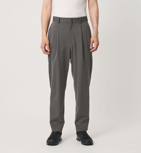 BEAUTY&YOUTH UNITED ARROWS「アルガン トロ 1プリーツ テーパード スラックス NO.7 ストレッチ」|チノ|