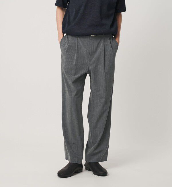 BEAUTY&YOUTH UNITED ARROWS「ピンストライプ バギー スラックス NO.9 ストレッチ」|チノ|