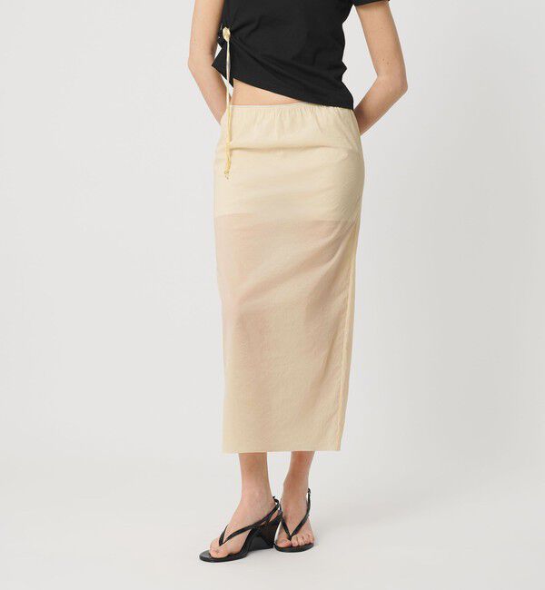 ATTISESSION「＜ATTISESSION＞N/PU シアー スカート」|スカート|