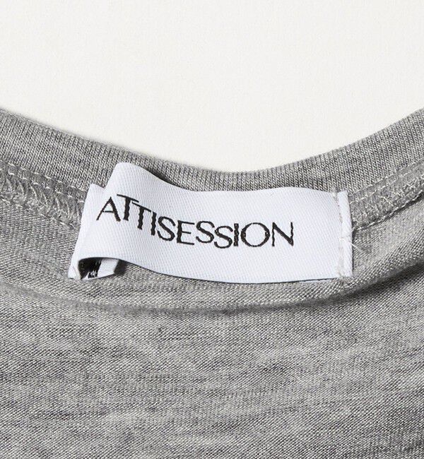 ATTISESSION「＜ATTISESSION＞レイヤード ラップ Tシャツ」|Tシャツ・カットソー|