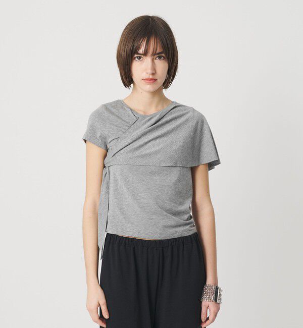 ATTISESSION「＜ATTISESSION＞レイヤード ラップ Tシャツ」|Tシャツ・カットソー|