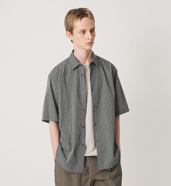 BEAUTY&YOUTH UNITED ARROWS「チェック ショートスリーブ レギュラー シャツ FORM型」|シャツ・ブラウス|