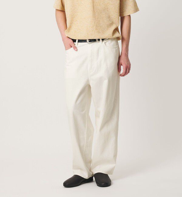 BEAUTY&YOUTH UNITED ARROWS「テーパード ホワイト デニム 5ポケット パンツ NO.9」|チノ|WHITE