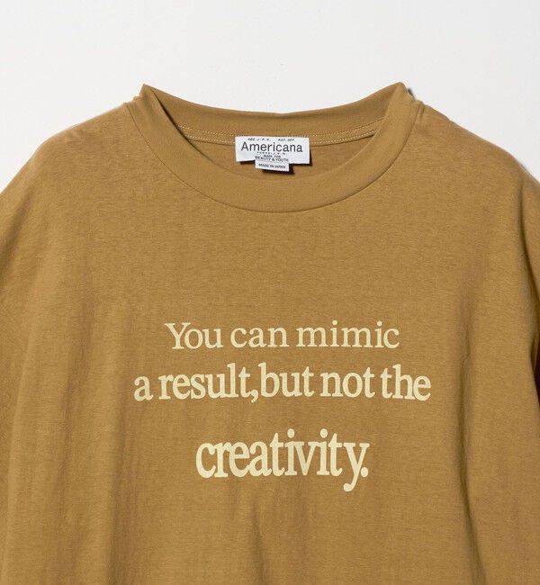 BEAUTY&YOUTH UNITED ARROWS「【別注】＜Americana＞プリント ビッグTシャツ」|Tシャツ・カットソー|