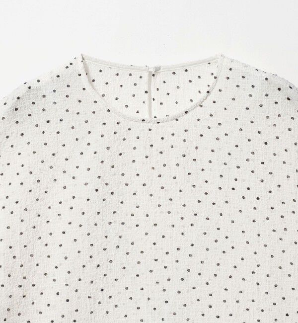 BEAUTY&YOUTH UNITED ARROWS「ドットシアー ショートスリーブ ブラウス ウォッシャブル」|シャツ・ブラウス|