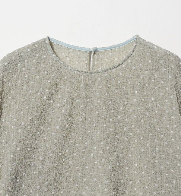 BEAUTY&YOUTH UNITED ARROWS「ドットシアー ショートスリーブ ブラウス ウォッシャブル」|シャツ・ブラウス|