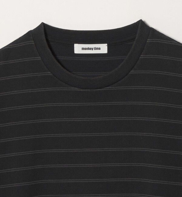 MONKEY TIME「ウォッシュド ボーダー Tシャツ」|Tシャツ・カットソー|