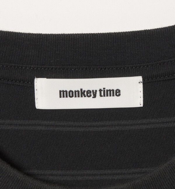 MONKEY TIME「ウォッシュド ボーダー Tシャツ」|Tシャツ・カットソー|
