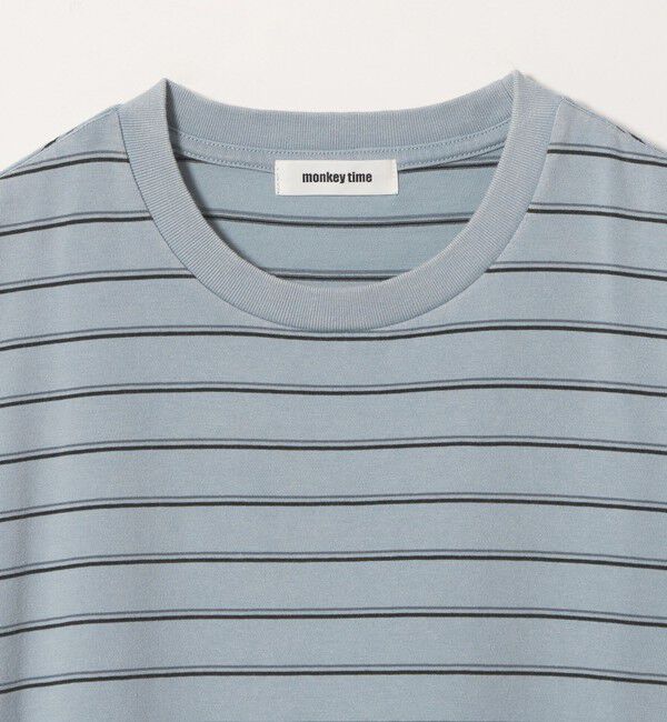 MONKEY TIME「ウォッシュド ボーダー Tシャツ」|Tシャツ・カットソー|