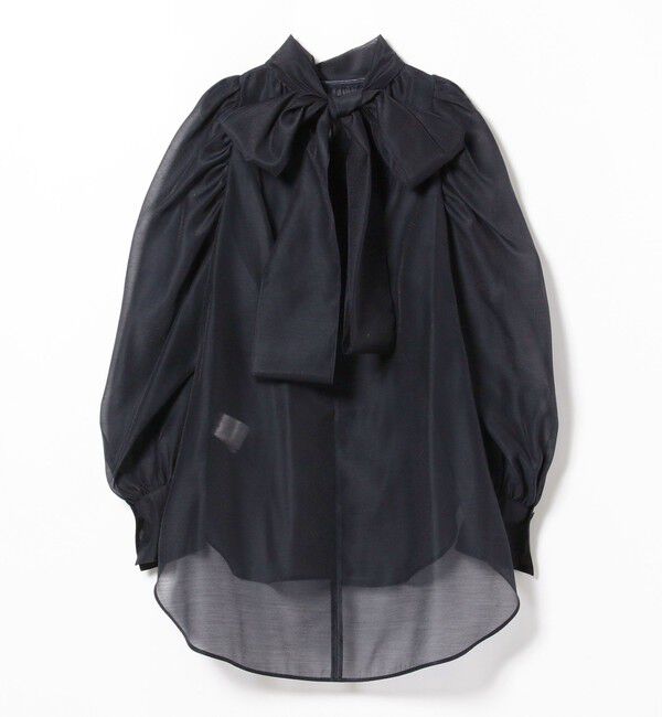 Demi-Luxe BEAMS 「オーガンジー リボンブラウス」|シャツ・ブラウス|