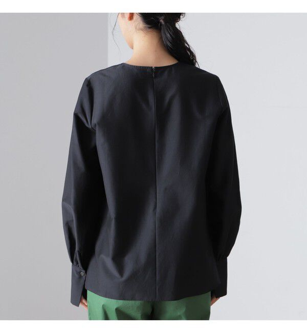 Demi-Luxe BEAMS 「AK+1 / シルクコットン ブラウス」|シャツ・ブラウス|
