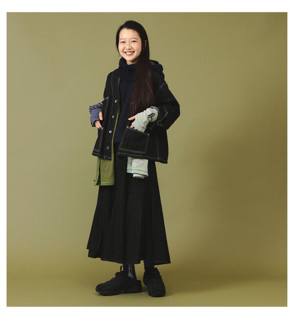 BEAMSBOY「デニム フレア スカート」|スカート|