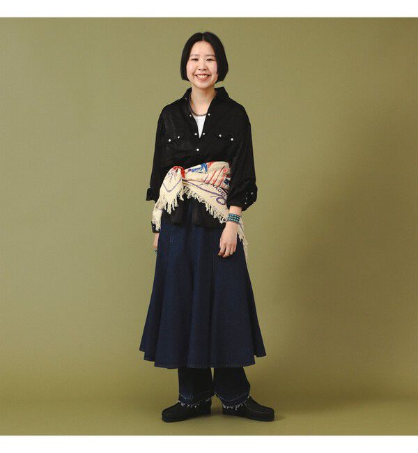 BEAMSBOY「デニム フレア スカート」|スカート|