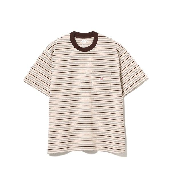 Ray BEAMS 「DANTON / ストライプ ポケット Tシャツ」|Tシャツ・カットソー|BEIGE&times;BROWN