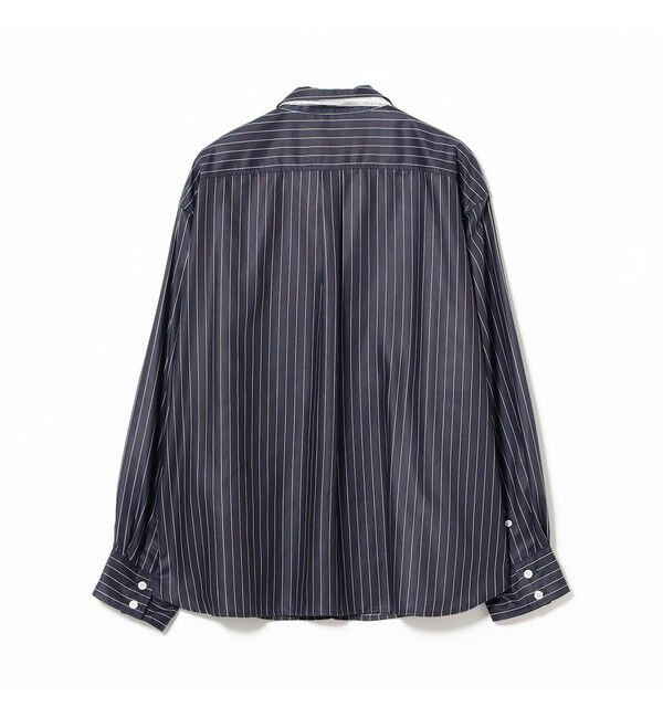 BEAMSBOY「maturely / チョーク ストライプ レース タイ ロングスリーブ」|シャツ・ブラウス|