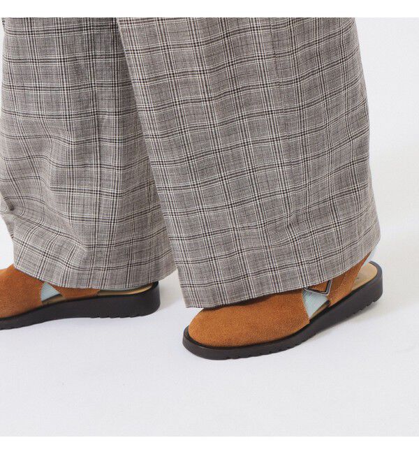 BEAMSBOY「チェック スラックス ＜オフィスカジュアル / セットアップ対応 / オンオフ兼用＞」|チノ|