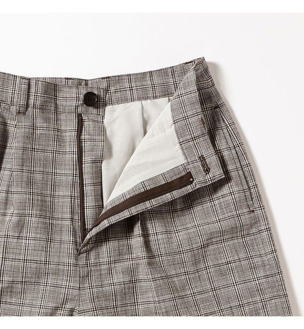 BEAMSBOY「チェック スラックス ＜オフィスカジュアル / セットアップ対応 / オンオフ兼用＞」|チノ|