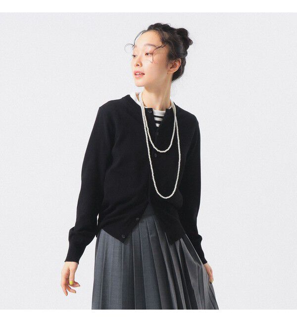 BEAMSBOY「14ゲージ クルーネック カーディガン」|ニット・セーター|