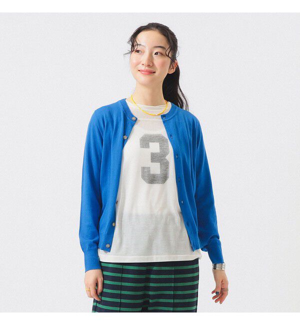 BEAMSBOY「14ゲージ クルーネック カーディガン」|ニット・セーター|