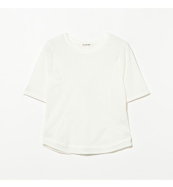 Ray BEAMS 「バックスリット カーブ ヘムTシャツ」|Tシャツ・カットソー|