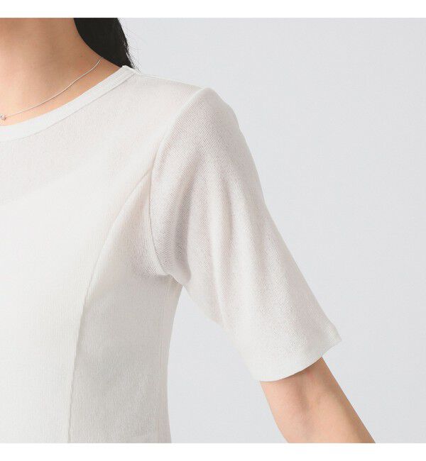 Ray BEAMS 「バックスリット カーブ ヘムTシャツ」|Tシャツ・カットソー|