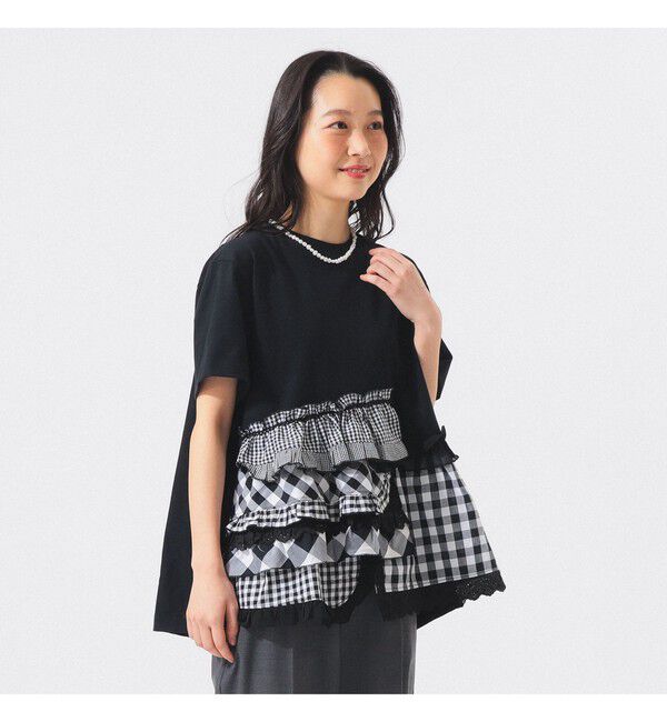 BEAMSBOY「【別注】TORI-TO / ティアード Tシャツ」|Tシャツ・カットソー|BLACK