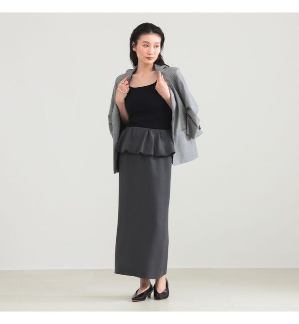 Demi-Luxe BEAMS 「ペプラムバルーン スカート」|スカート|