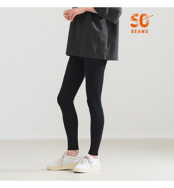 Demi-Luxe BEAMS 「AK+1 / ハイライズ レギンス」|チノ|BLACK