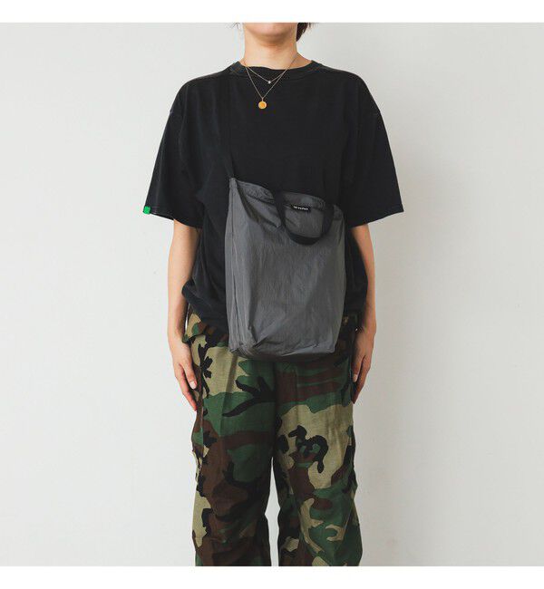 BEAMS「リップストップ ショルダートートバッグ M」|ポーチ|STEEL_GRAY