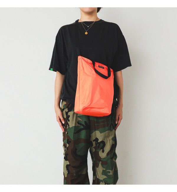 BEAMS「リップストップ ショルダートートバッグ M」|ポーチ|SAFTY_ORANGE