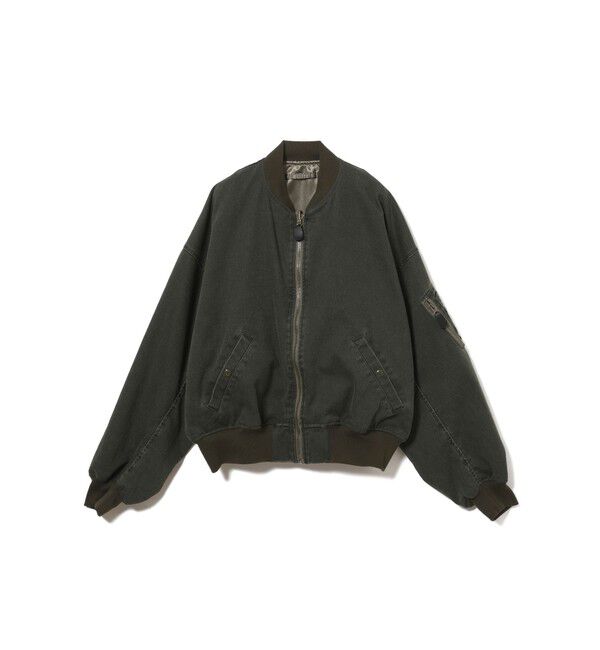 BEAMS「リバーシブル フェード ボンバー ジャケット」|ブルゾン・スタジャン|OLIVE