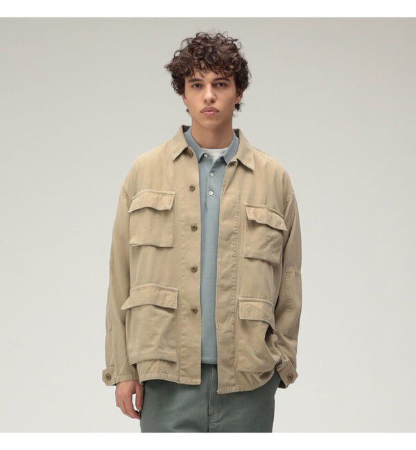 BEAMS PLUS「【別注】REMI RELIEF / Military Shirt Jacket Cotton」|ブルゾン・スタジャン|