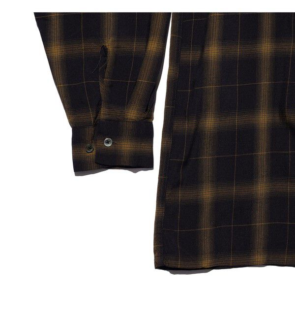 BEAMS PLUS「Open Collar Ombre Plaid」|シャツ・ブラウス|