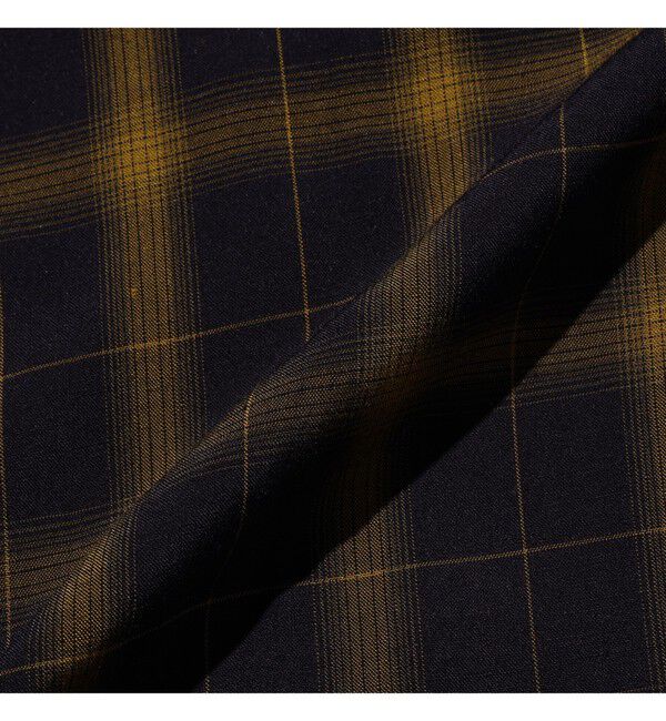 BEAMS PLUS「Open Collar Ombre Plaid」|シャツ・ブラウス|