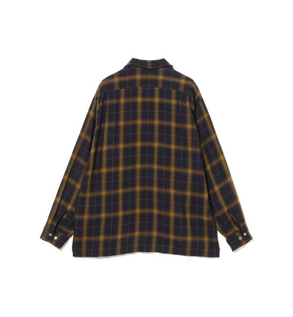 BEAMS PLUS「Open Collar Ombre Plaid」|シャツ・ブラウス|