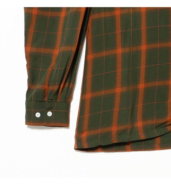 BEAMS PLUS「Open Collar Ombre Plaid」|シャツ・ブラウス|