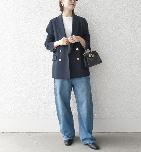 SHIPS any「SHIPS any:〈洗濯機可能〉アイビー ブレザー ダブル ジャケット」|テーラードジャケット|