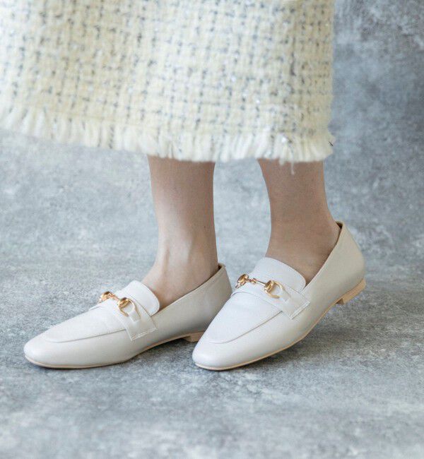 quaranciel「quaranciel: ビット ローファー」|ローファー|オフホワイト